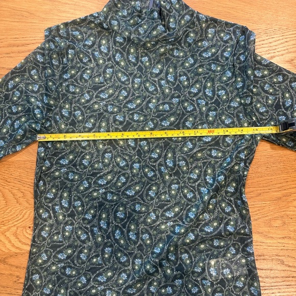 Anthropologie Green Vintage Floral Top- Size Small - Boho - Cottage Core - Picture 12 of 16